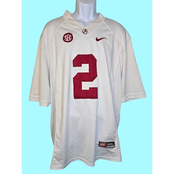 Nike Size XXXL Derrick Henry Alabama Crimson Tide White with Red Stitched Letter - Picture 1 of 6
